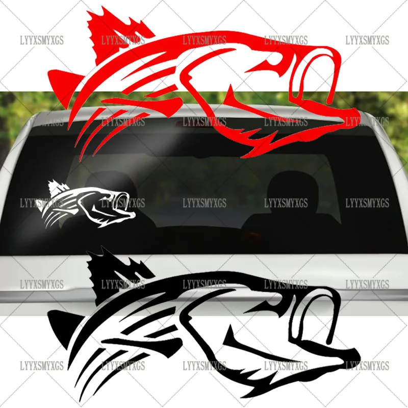

Self-Adhesive Custom Striped bass Car Stickers Waterproof Sunscreen Vinyl Decal PVC wholesale Car Accessories