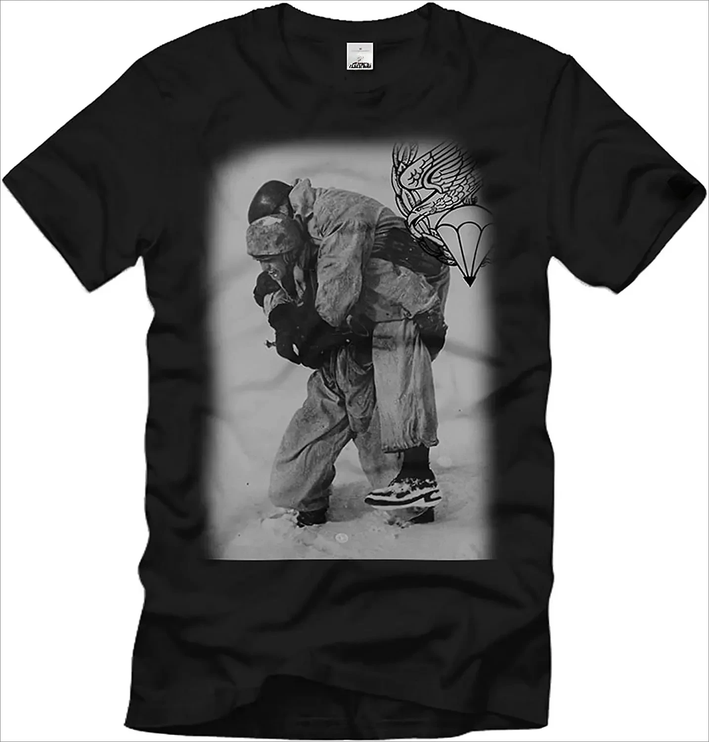 

Woundet Help. Paratroopers Comrades Soldiers T-Shirt. Summer Cotton Short Sleeve O-Neck Mens T Shirt New S-3XL