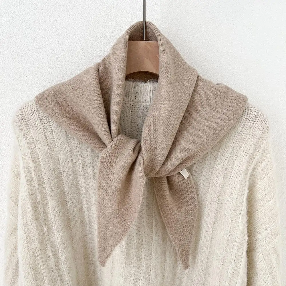 WOL GEBREIDE SJAAL Multifunctionele Warme Driehoekige Sjaal Vrouwen Hoofddoek Winter Warm Breien Halsdoek Haar Wrap Halswarmer