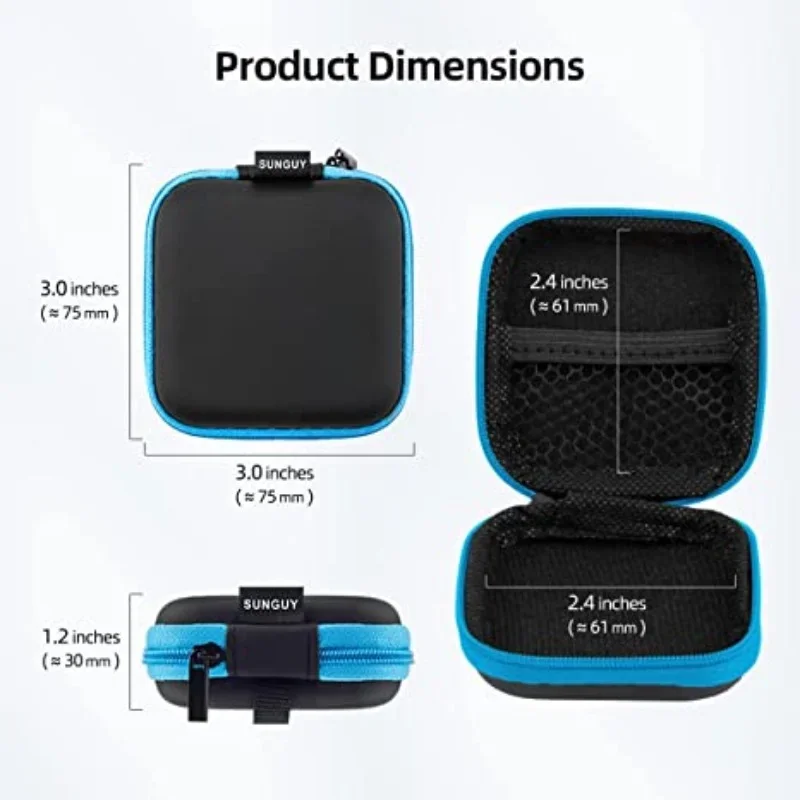 1 pçs mini portátil saco de fone de ouvido bolsa de moedas fone de ouvido cabo usb caso bolsa de transporte saco acessório do fone de ouvido caixa