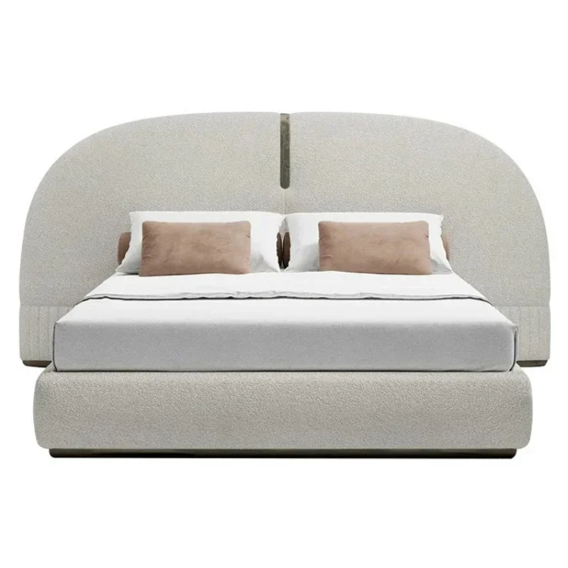 Italian bed fabric double b ed villa master b e d des igner minimalist cloud b ed