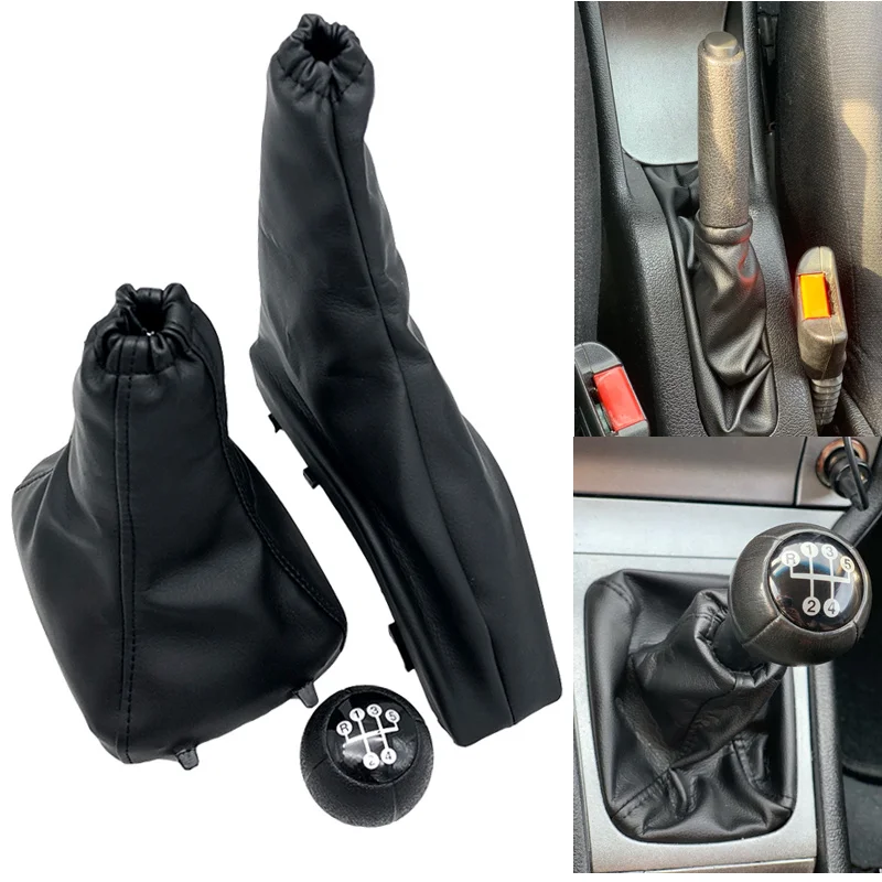 For Vauxhall Opel Astra II G Zafira A 1998-2010 5 Speed ​​Car Shift Lever Shift Knob Leather Handbrake Protection Dust Cover