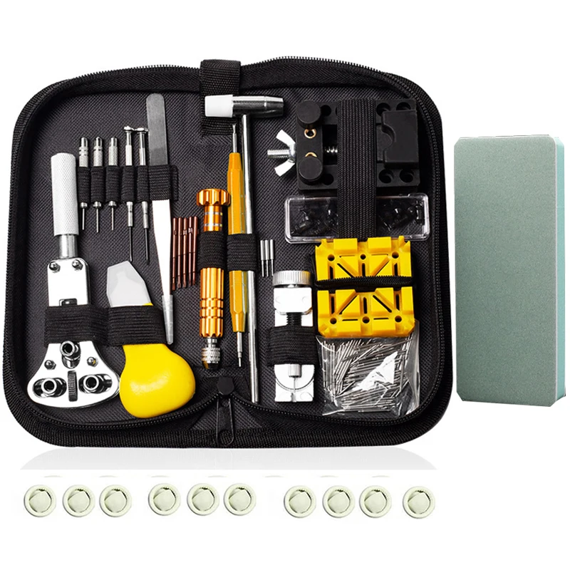 

159Pcs Watchmaker Watch Repair Repairing Tools Kit Case RemoverOpener Bar Set Watch Spring Pin Bars Back Case Opener Screw