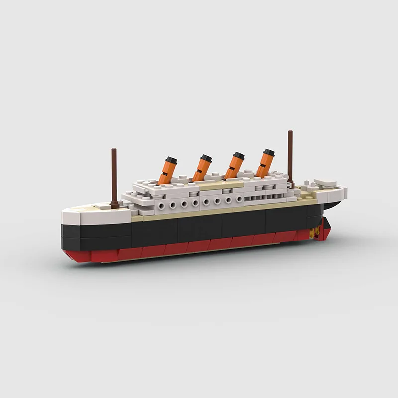 Creative Titanic cruise ship small model compatible Lego building block small particles moc children's toys wholesale