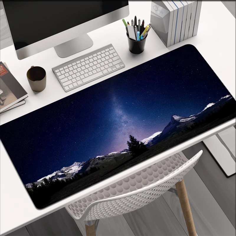 Space Gaming Mouse Pad Large Home Custom Mousepad Gamer Office Natural Rubber XXL Mouse Mat Desk Keyboard Pad XXXl Mouse Pads