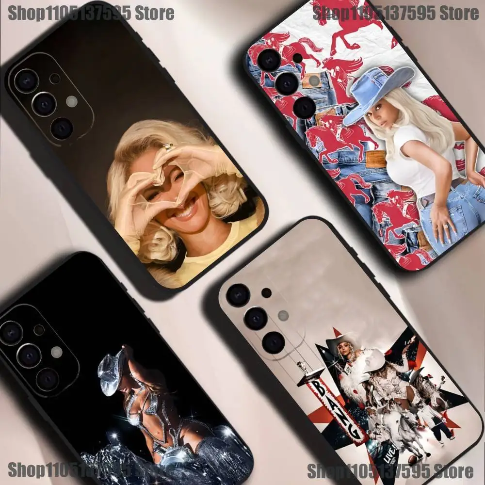 

Singer B-Beyonce Phone Case For Samsung S25,S24,S21,S22,S23,S30,Ultra,S20,Plus,Fe,Lite,5G Black Cover