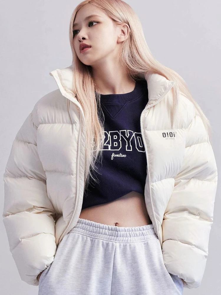 New Down Jacket Female Winter Short White Duck Down Thickened Fashion Versatile Bread Clothing Cotton Clothing Down Jacket Women