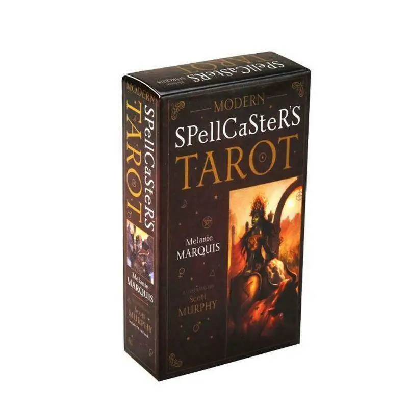 Modern Spellcaster’s Tarot Deck, 11.5*6.3cm 78 Cards for Beginners & Professionals – Divination Tool for Daily Guidance