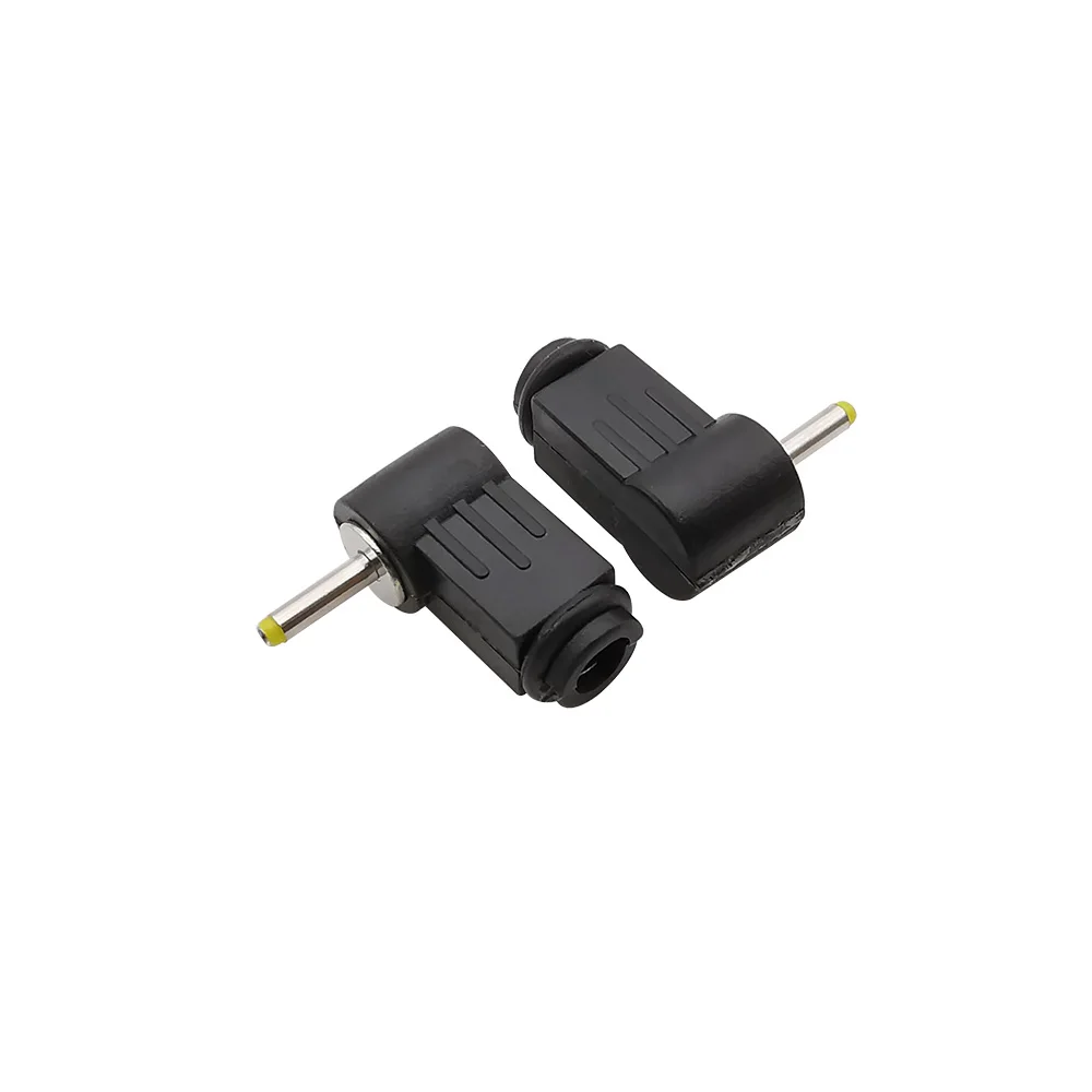 DC Power Male Plug Soldering Type Connector Right Angle DC Plugs 2.5x0.7 3.5x1.1 3.5x1.35 4.0x1.7 4.8x1.7 5.5x2.1 5.5x2.5mm