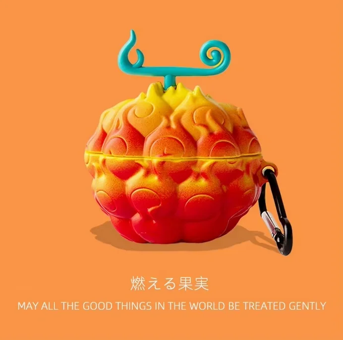 One Piece Anime Devil Fruit For Airpods 4 Case 2024 Silicone Protective Earphone Cover For Airpods Pro 2 Case Airpods 3 2 1 Case view 5