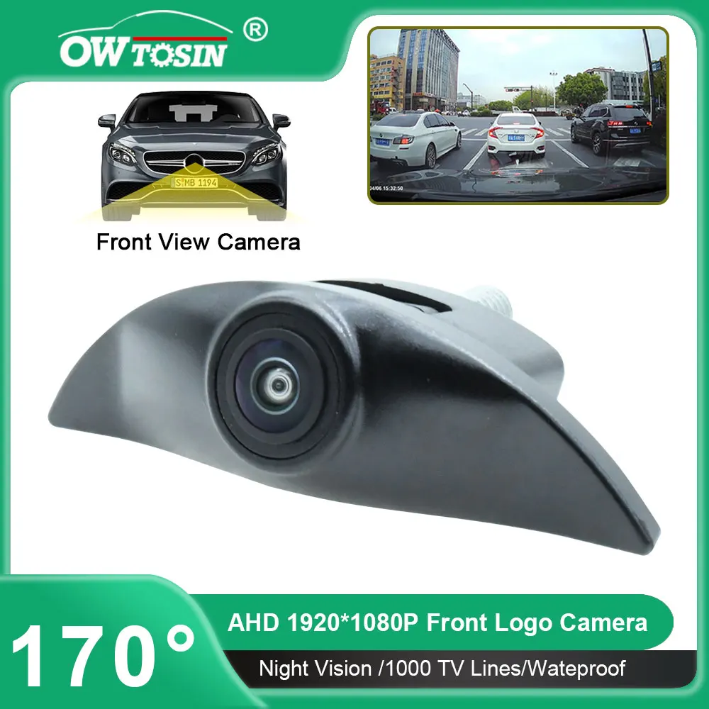 

AHD 1080P Fisheye Vehicle Car Camera For Nissan Qashqai J10 J11 Xtrail T30 Tiida Pathfinder March Patrol Front Logo View Camera