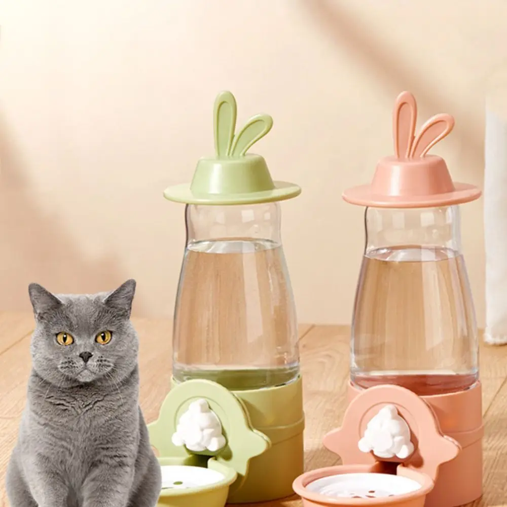 

Leakproof Pet Water Dispenser Anti-Splash Hanging Design Automatic Water Feeder 600ml No Spill Rabbit Drinking Bowl Cage Mount