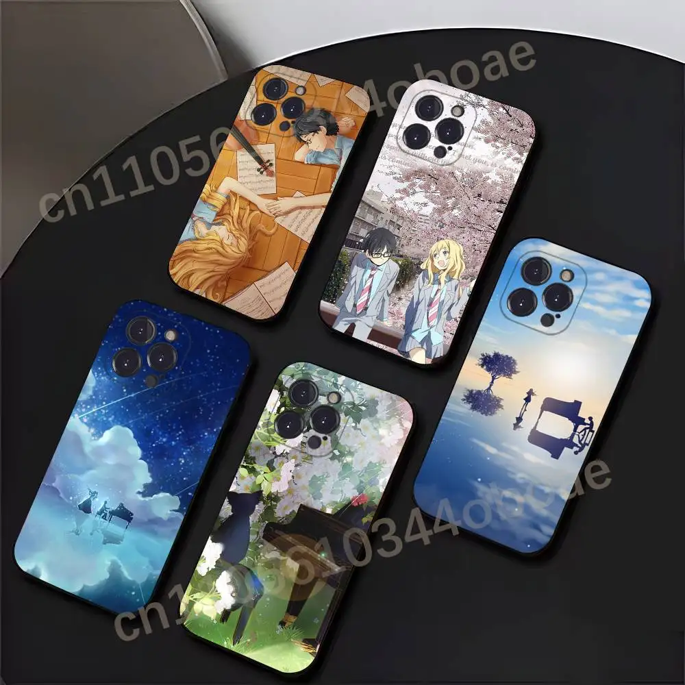 

Anime Y-Your Lie in April Phone Case For iPhone 17,16,15,14,13,12,11,Pro,MAX,Plus TPU Soft To Skin-friendly Cover