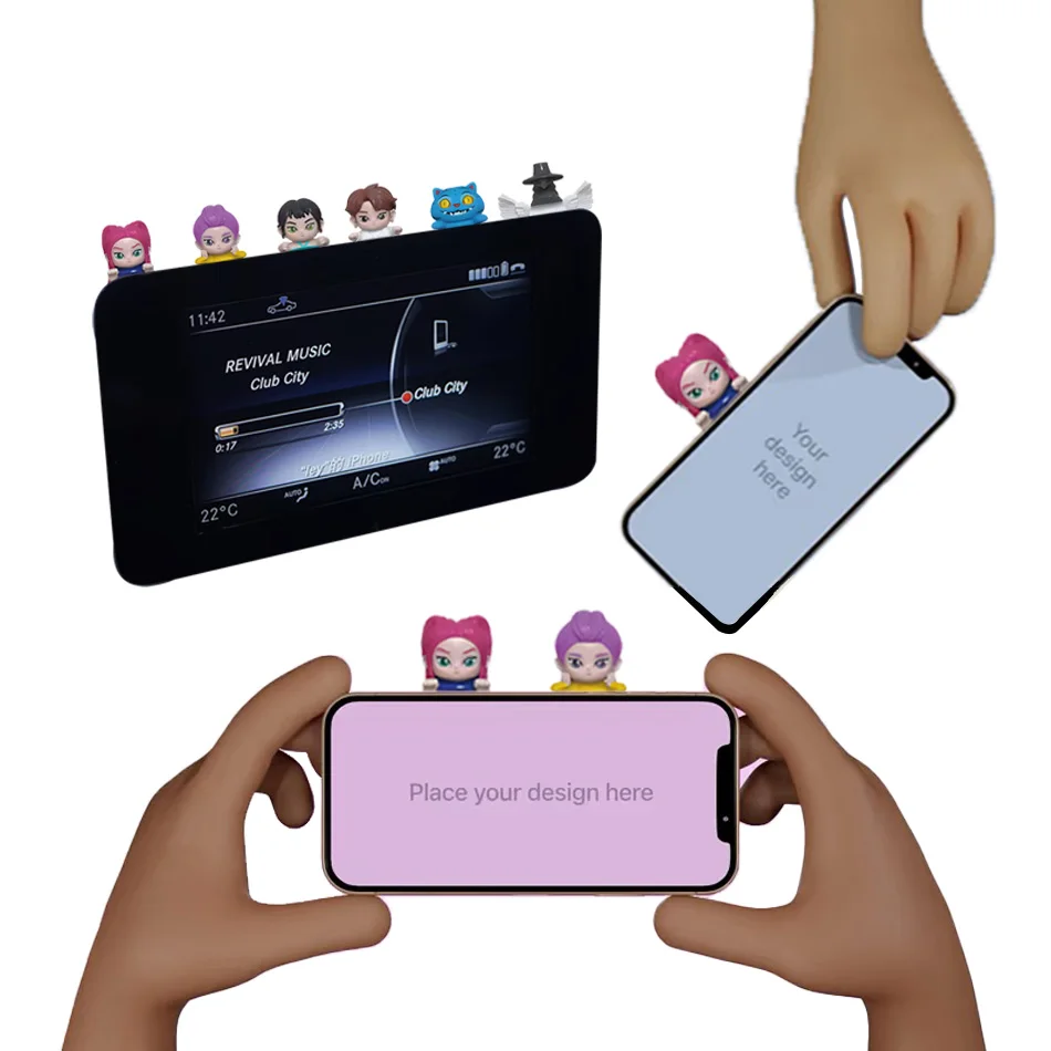 Anime Kpop Demon Hunters Blind Box Collectible Figures Set - Desktop Gaming & Decorative Toy Model for Fans Animated Drawing