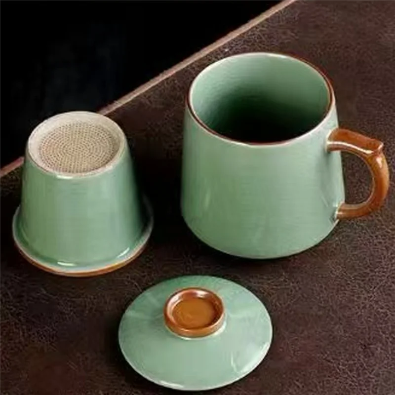 

IALJ- Tea Cups,Tea Cup With Infuser And Lid,With Filters Bright And Colorful For Making Tea,Coffee And Other Beverages