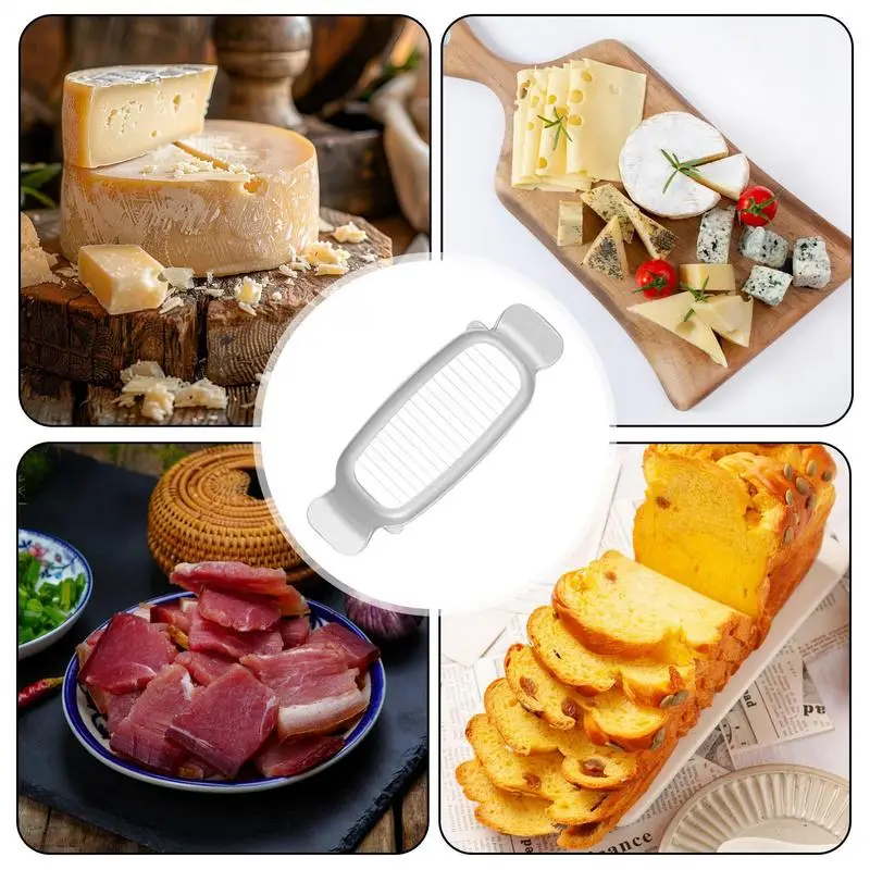 Butter Cutter Handheld Block Cheese Cutter Multipurpose Heavy Duty Avocado Chopper Wire Food Slicing Tool For Hard Boiled Eggs
