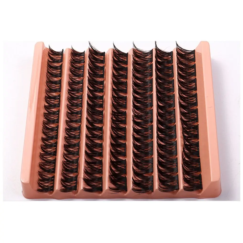 63Cluster/Box Soft Individual Cluster Eyelashes 10/12/14mm Lashes Extension Fluffy Cross False Eyelashes C Curl Fairy