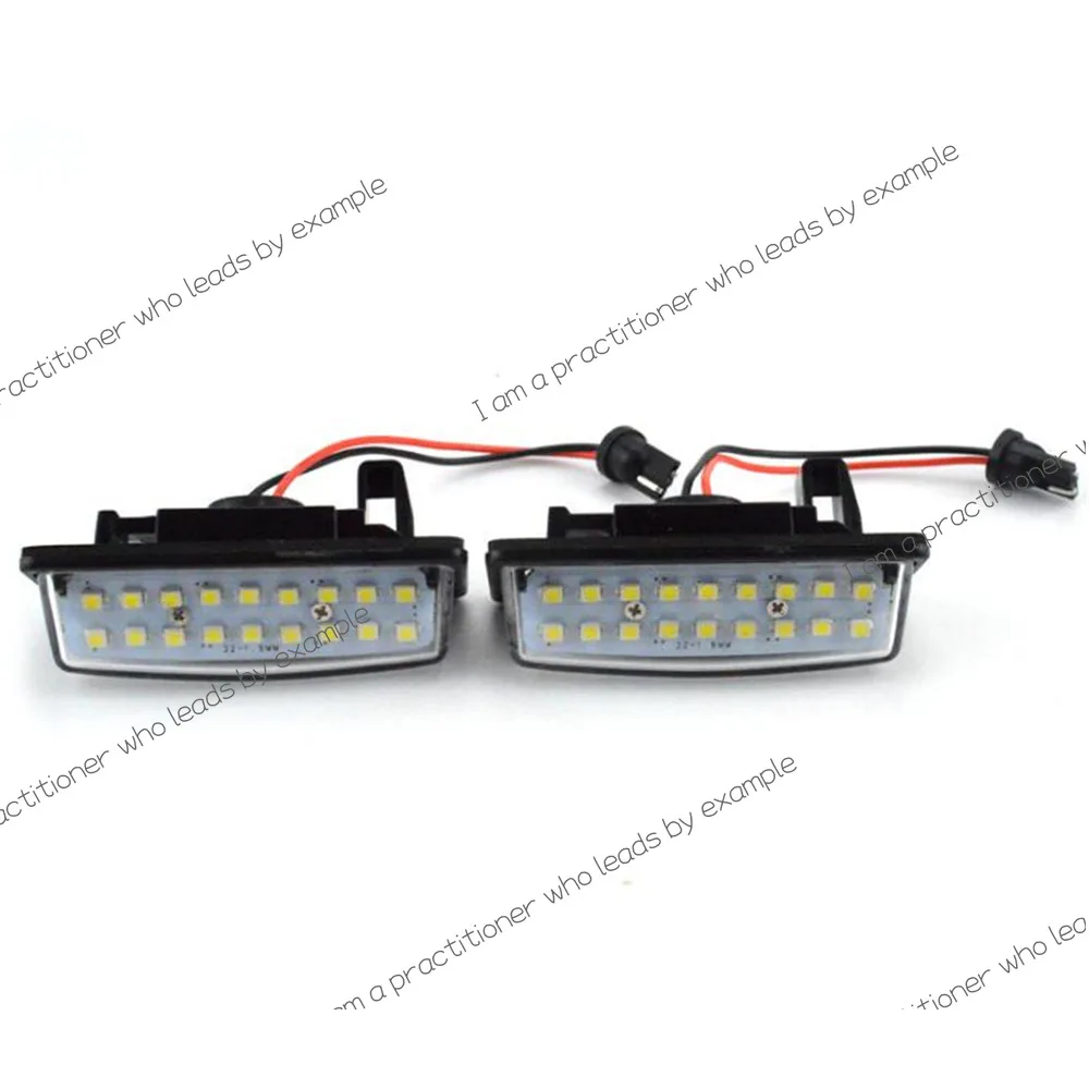 

LED License Number Plate Lamp Car Light 1pair 18 3528 SMD Fit for Nissan TEANA J31 J32 Maxima Cefiro Altima Rogue Sentra