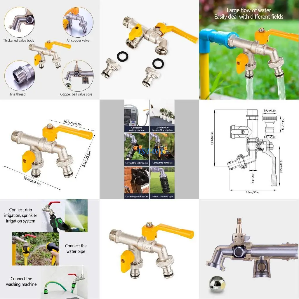 

E15A Швабра для ванной комнаты, смеситель для бассейна, 1 в 2, латунный водопроводный кран, прост в установке