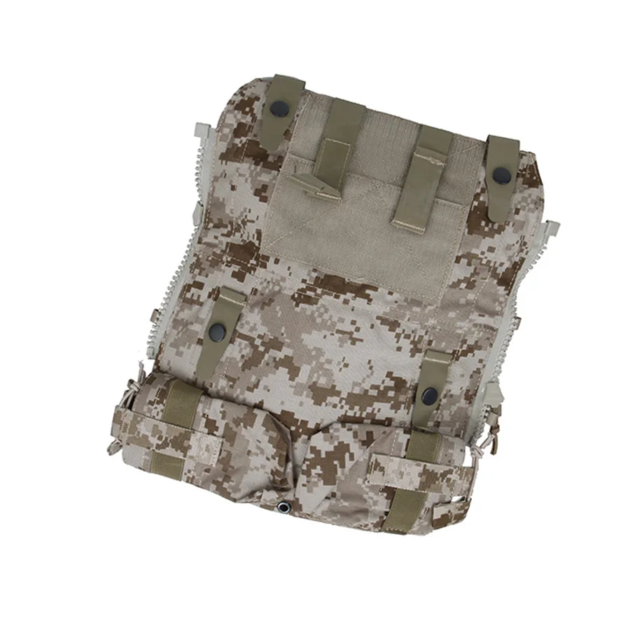 Tactical Vest Zipper Pouch Zip Panel Back Pack Version 2.0