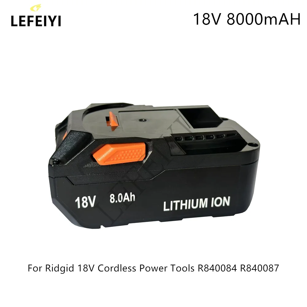 Imagem -02 - Bateria Li-ion para Ridgid 18v Aeg 8000mah R840083 Cs0921 R84008 Ac840084 L1830r