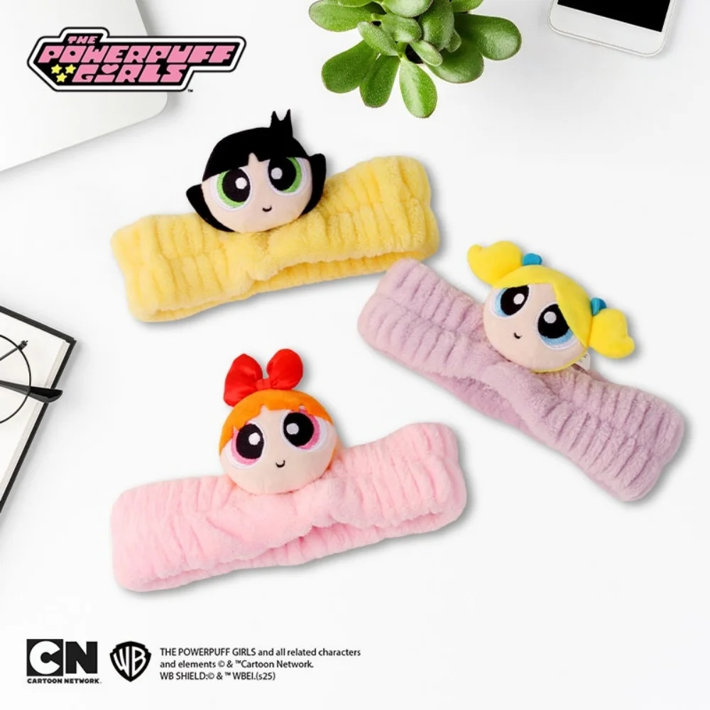 حقيقية الفتيات Powerpuff أفخم العصابات الشعر المرنة زهر فقاعات Buttercup حك الشتاء الفتيات هيرباند هدايا عيد الميلاد