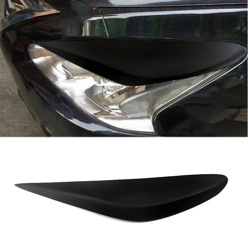 Car Headlight Eyebrows Eyelids Stickers Trim Cover Headlight Lid Resin For Nissan Altima Teana 2013 2014 2015