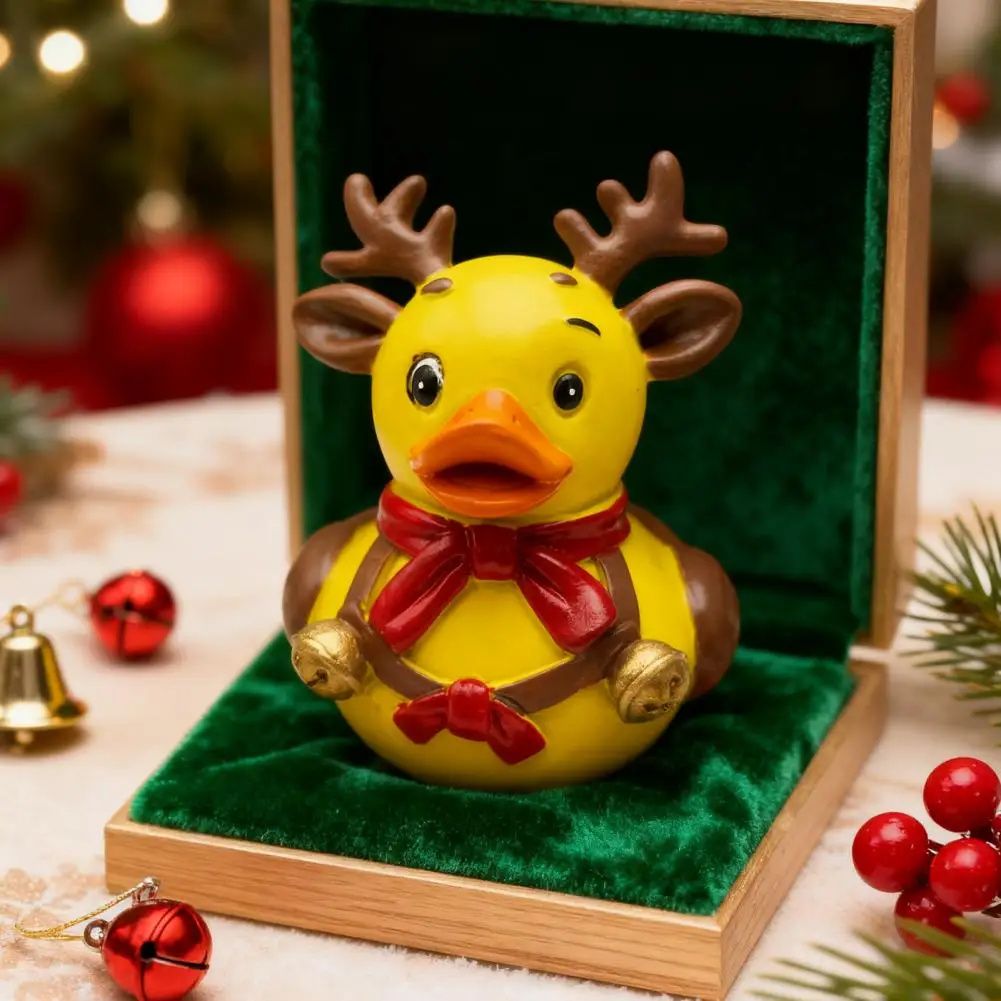 Christmas Duck Ornaments Christmas Home Decor Ducks Festive Resin Christmas Ornaments Santa Claus Deer Snowman Duck for Tree