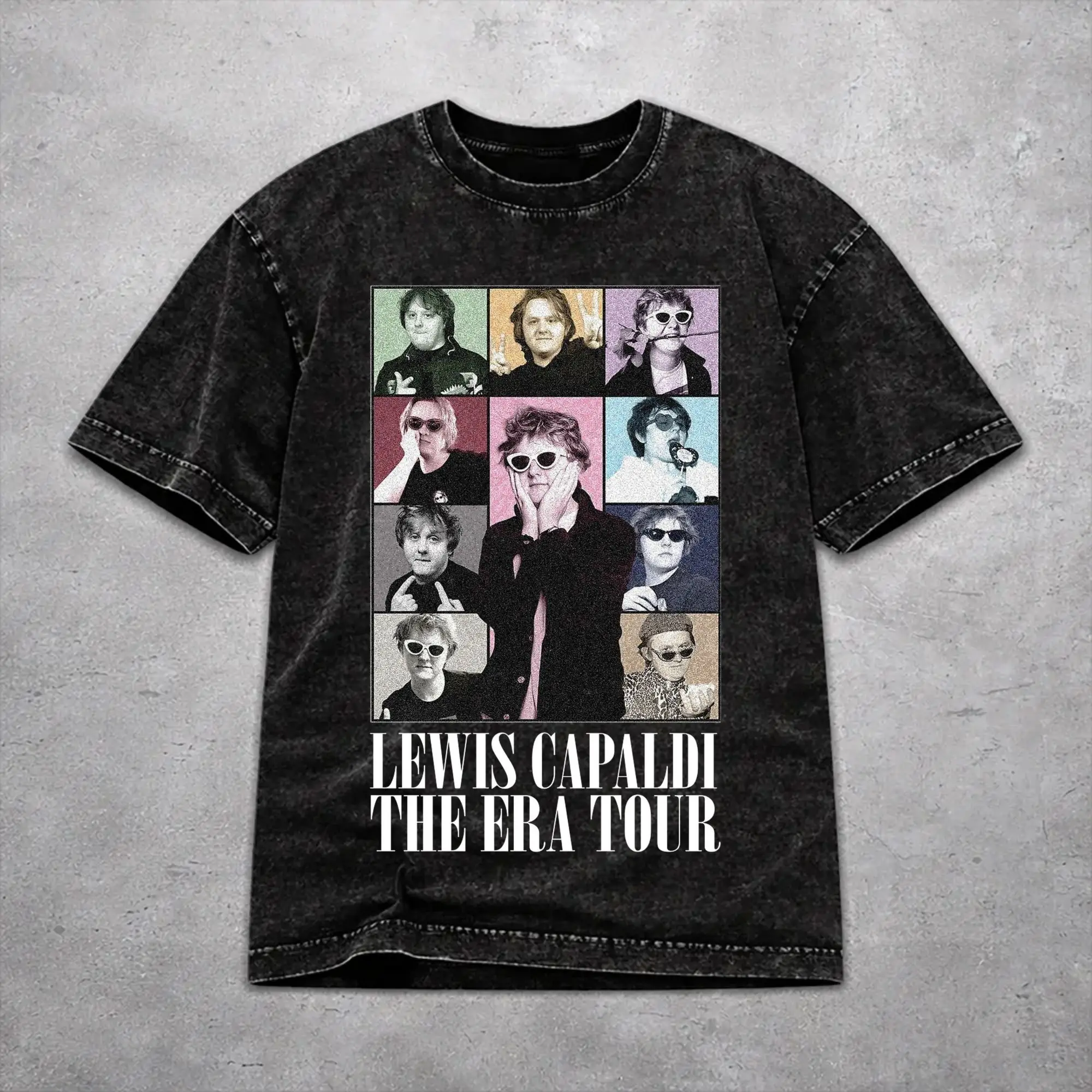 Men Women Vintage Washed T-shirts Lewis Capaldi Tour 2026 Printed T Shirt Accessories Oversize  Tee Shirts