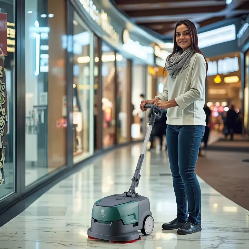 CleanHorse K1 Electric New Cordless Automatic Hand Held Tiles Washing Portable Mop Small Floor Scrubber Cleaning Machine