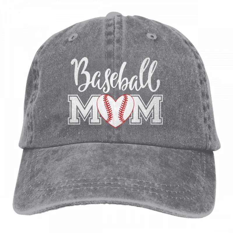 

2026 Baseball Mom Vintage Denim Baseball Cap For Men And Women Hiphop Caps For Men Adult Unisex Four Seasons Casual