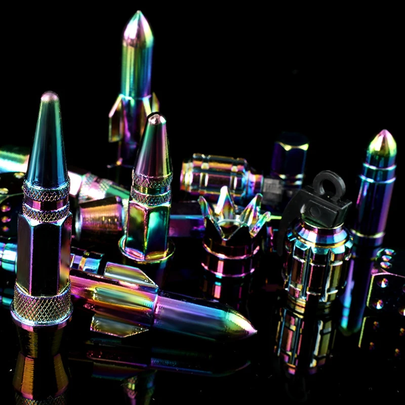 

SIMPLE MOD, HUGE IMPACT: Universal Colorful Valve Caps Fit Bikes, Motorcycles & Cars!