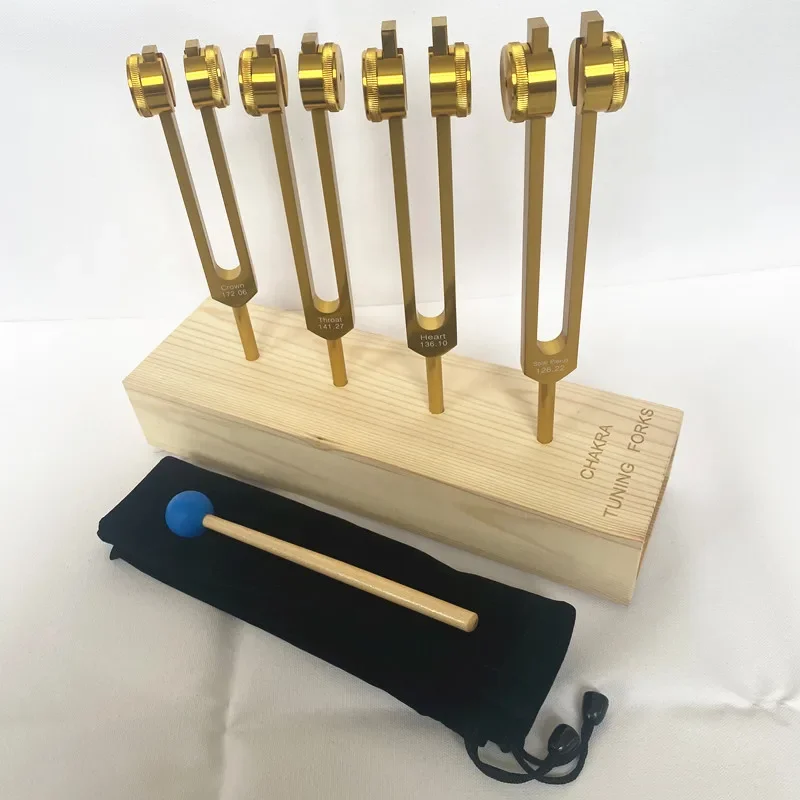 Healing Chakra Tuning Forks Chakras Fingerboard Tweteer Hertz Tuning Fork Healing Set Instrument Music Percussion Instruments