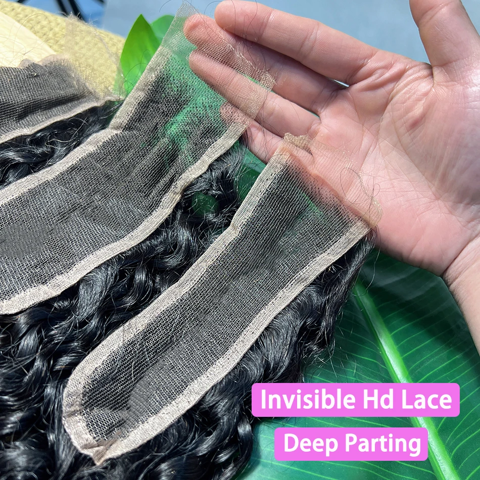 

Накладка для волос 2x6 HD Lace Closure, глубокая завивка, 100% натуральные человеческие волосы, глубокая проборка, предварительно выщипанные волосы, осветленные узлы, невидимая застежка, натуральный цвет, для женщин