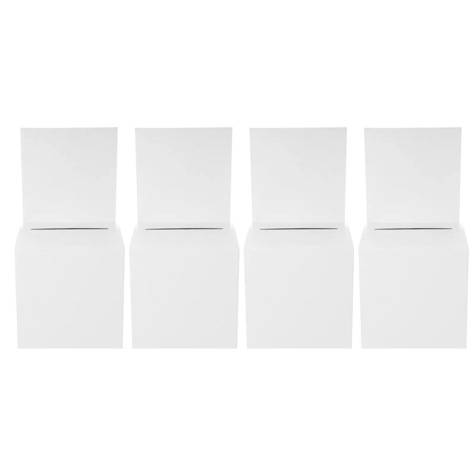 4Pcs Paper Raffle Box Lightweight Multi-Function Voting Case Simple Design for Meeting Party Paper Raffle Box Storage Bin