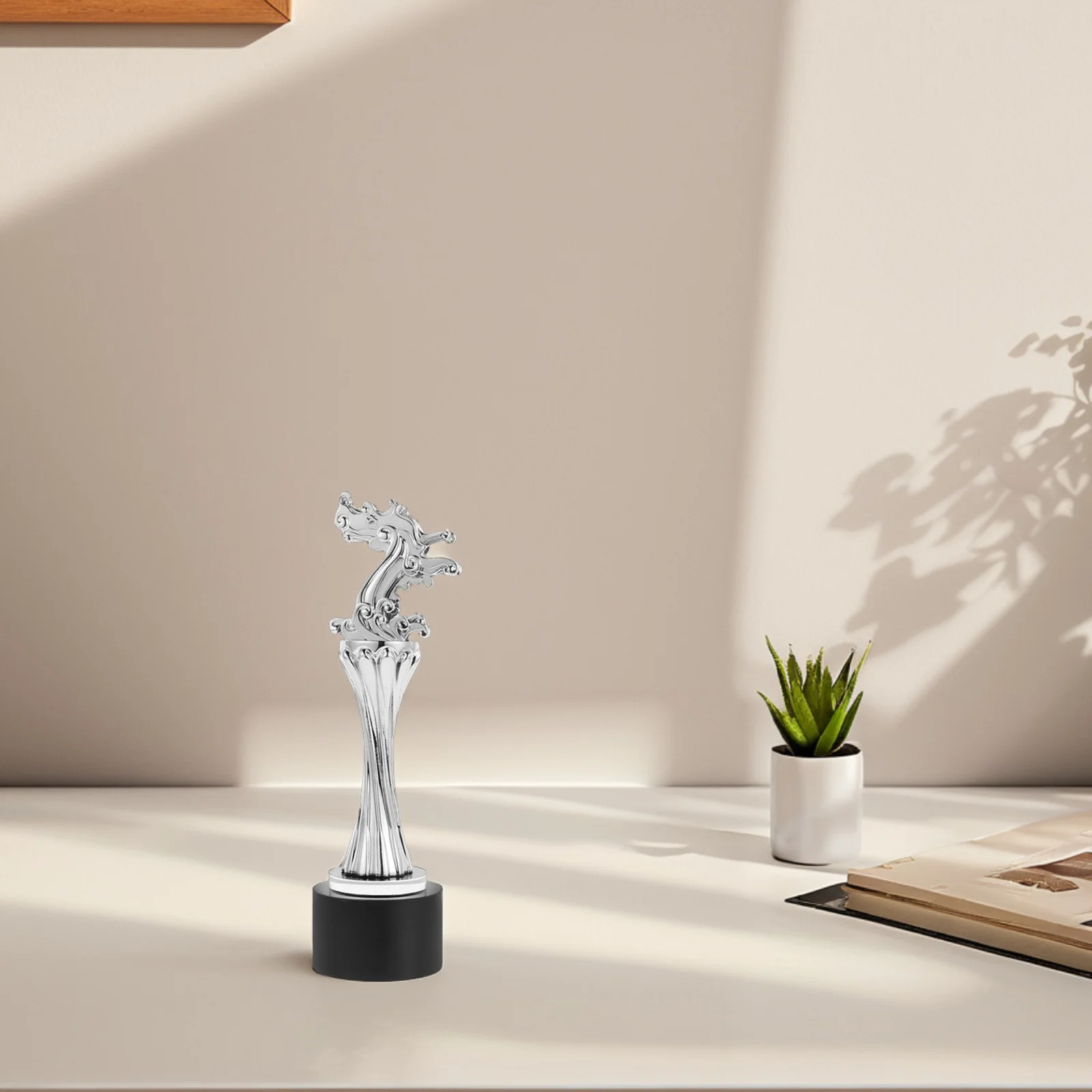 

Durable Dragon Boat Trophy Detailed Workmanship Rowing Boating Award Party Decoration Student Competition Honor