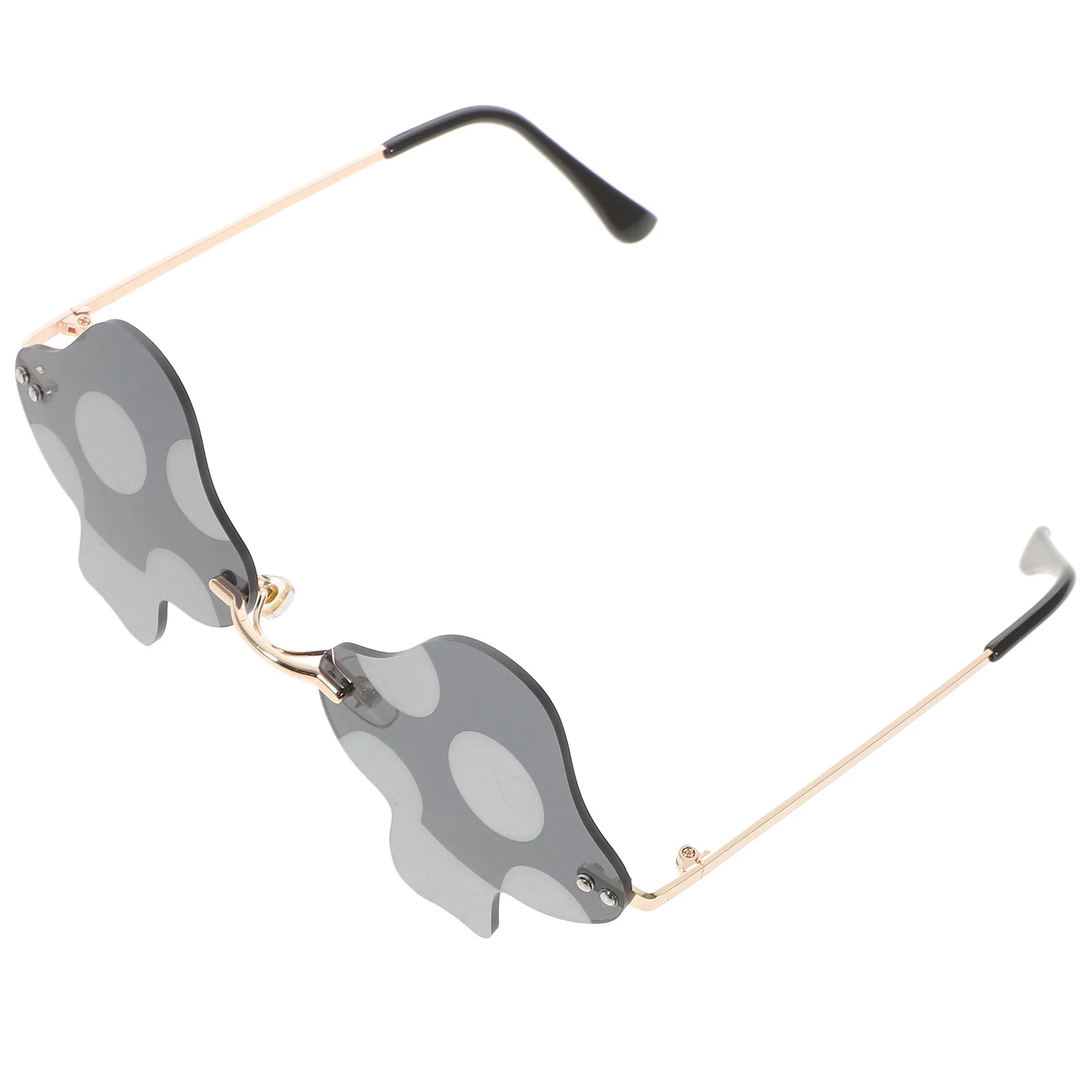 

Rimless Sunglasses Fashionable Mushroom Shape Trendy Alloy PC Unique Beach Party Daily Wear Cool Glasses Funky Women Men
