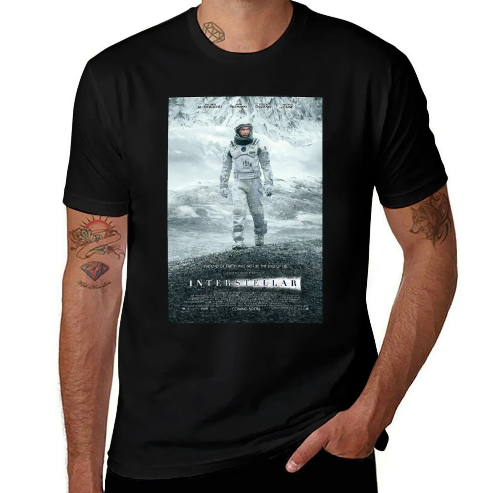 

Interstellar Movie High Quality Design T-Shirt Plus Size Non-Shrink T-Shirt