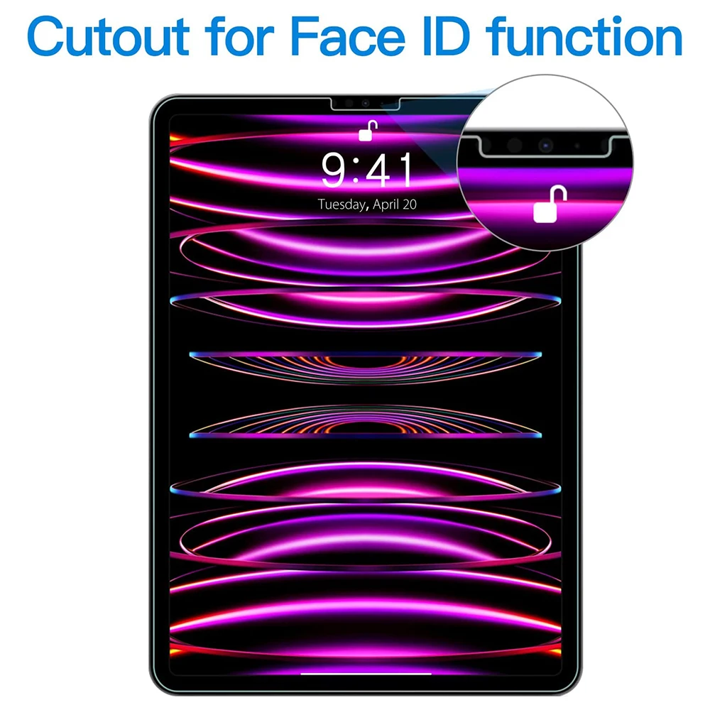 9h vidro temperado para apple ipad pro 11 for para ar 4 5 10.9 em 2022 2021 2020 2018 tela película protetora anti-risco ultra claro