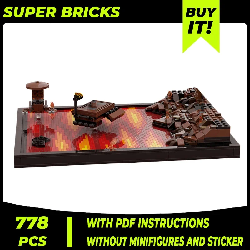 

Star Movie Model Moc Building Bricks Dueling On The Lava Field Technology Modular Blocks Gifts Christmas Toys DIY Sets Assembly