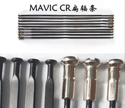 10pcs Spokes for  CR AK EQ Wheelset, Straight Pull Flat Aero Spokes with Nipples, Road Bike Wheel Repair Parts