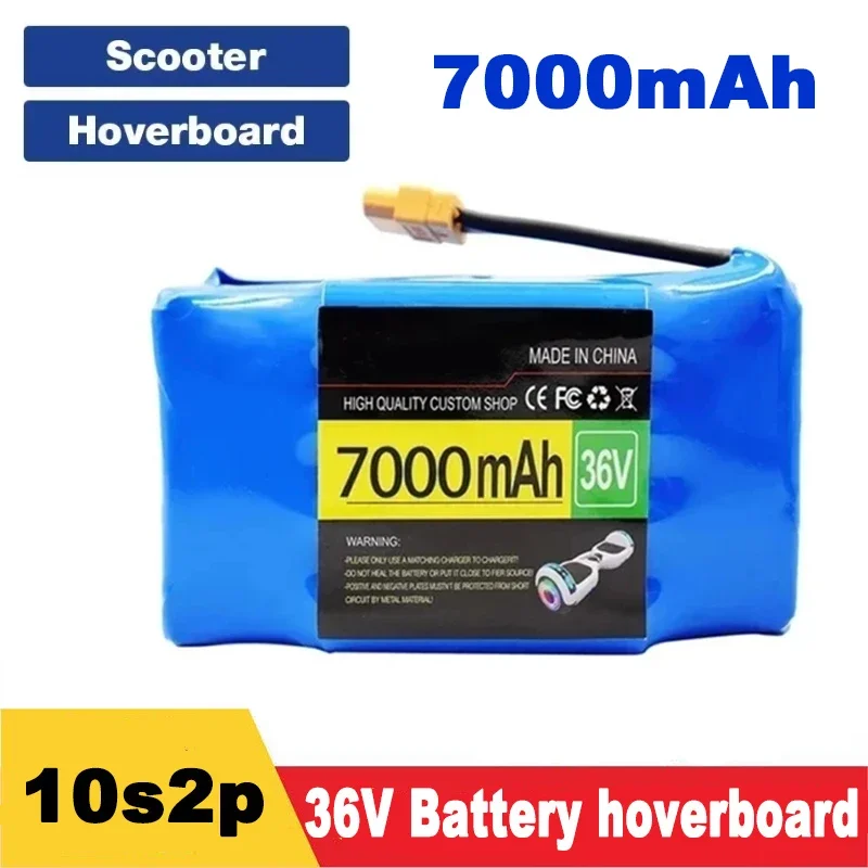 36V Genuine 7000Ah 10s2p Battery Packs Rechargeable Lithium Ion Battery  for Electric Self Balancing Scooter HoverBoard Unicycle