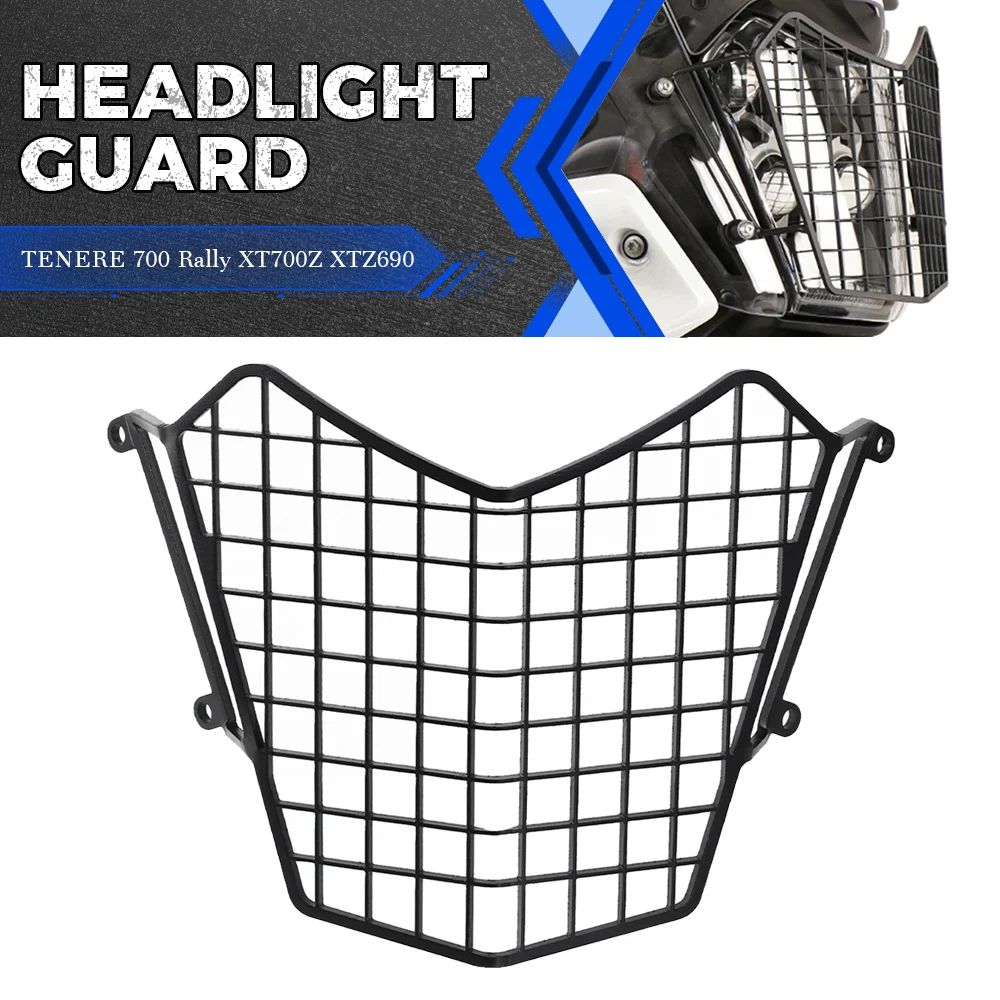 

For YAMAHA TENERE 700 Rally XT700Z XTZ690 2019-2020-2021 Motorcycle Stainless Steel Headlight Protector Cover Grille Headlight