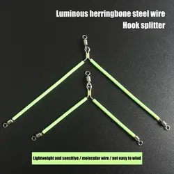Luminous Fishing Tube Balance Connector Stainless Steel Tube Good Fish Attracting Effect Tube Balance Bracket Fishing Tools