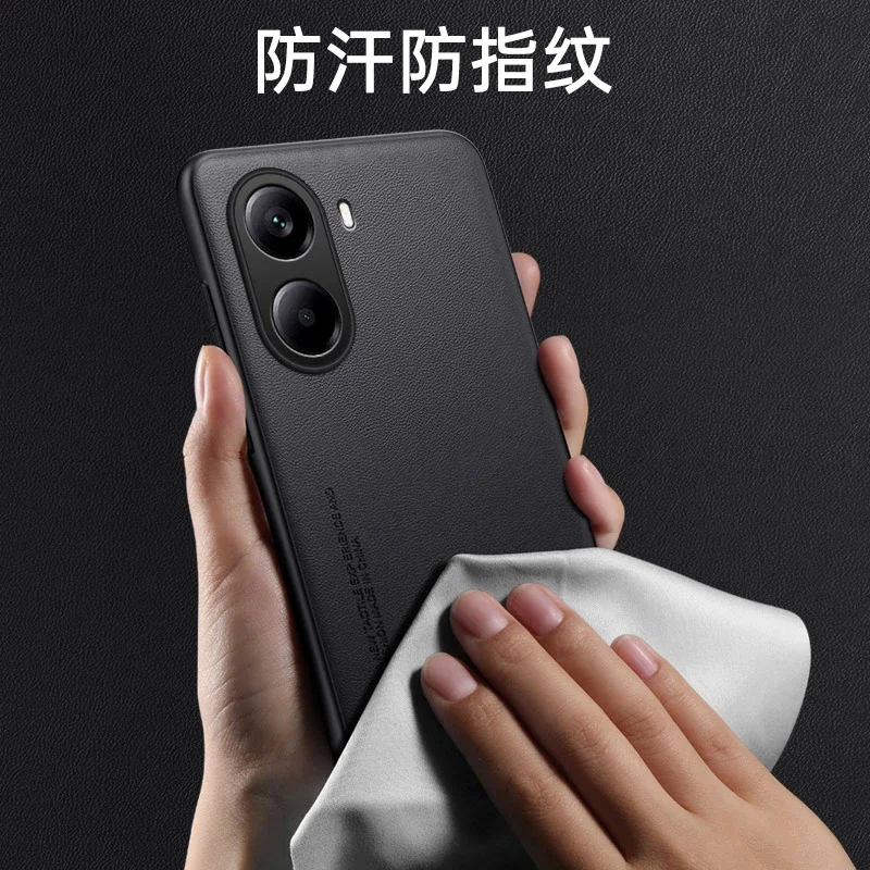 Plain PU Leather Case For POCO X7 Pro Matte Cover Silicone Shockproof Soft Edge Back Cover for POCO F7 Ultra F7 Pro X7Pro X 7