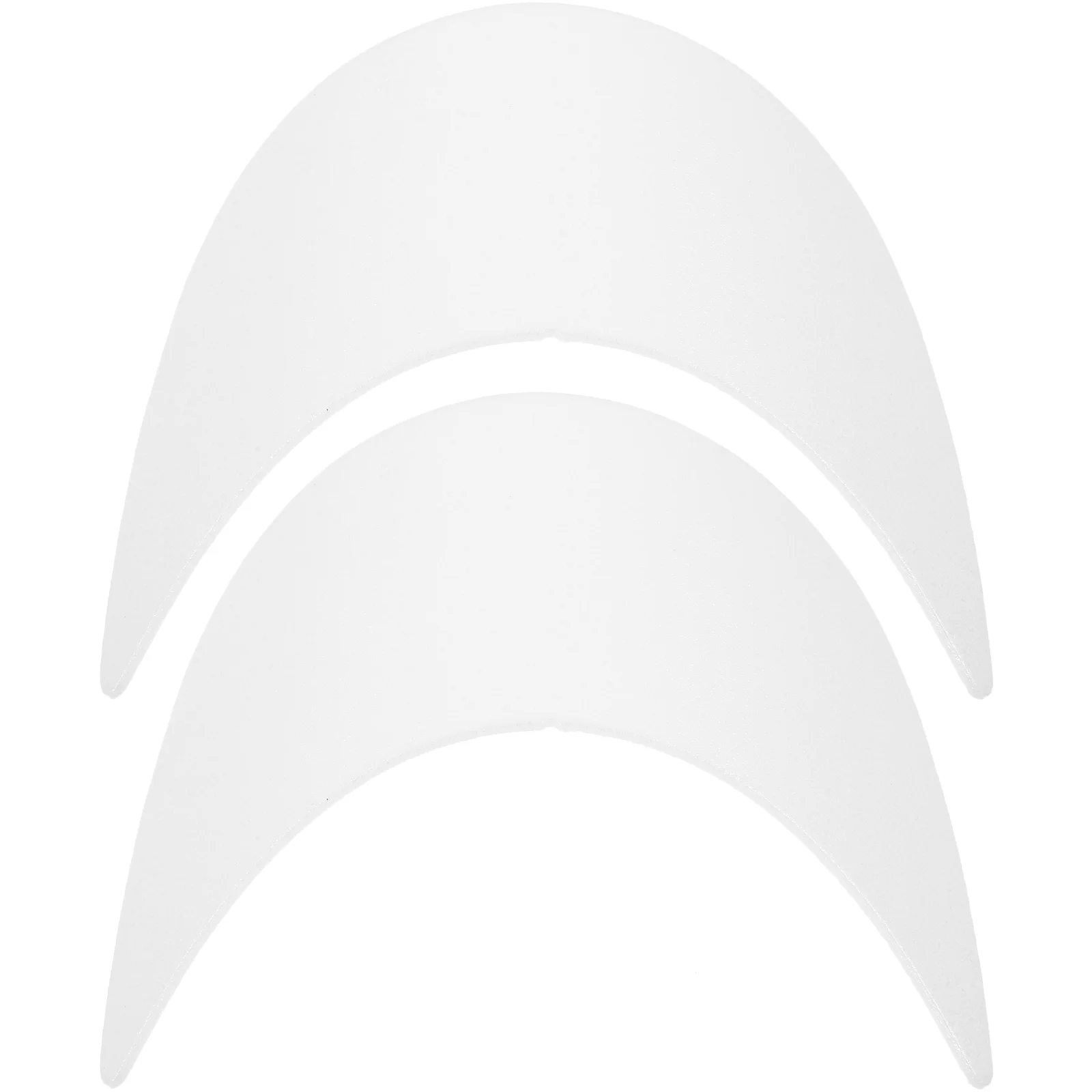 

2 Pcs Replacement Shaper Hat Brim 15.5x5.8CM White Plastic Cap Shaper for Baseball Cap Visor Insert Replacement