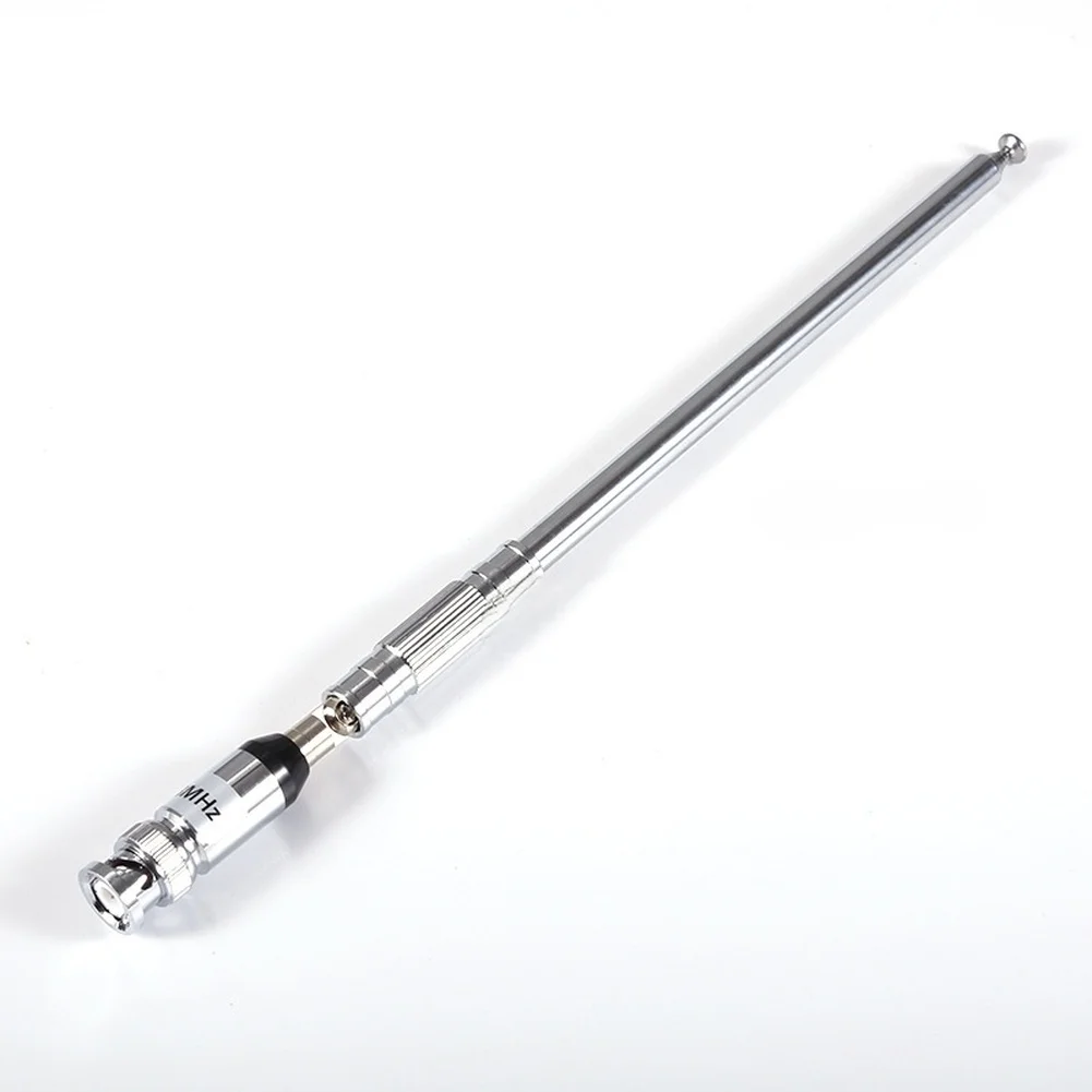 Silver Telescopic For FM Radio 76-108MHz BNC Connector Extendable 26-123cm For Walkie For Talkie Signal Reception Accessories