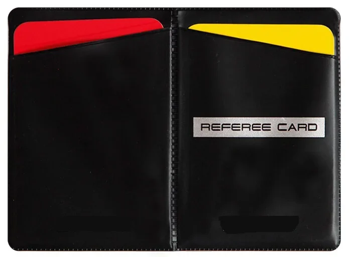 High Quality Pro Football Soccer Game Match Referee Card Umpire Judge Red Yellow Cards