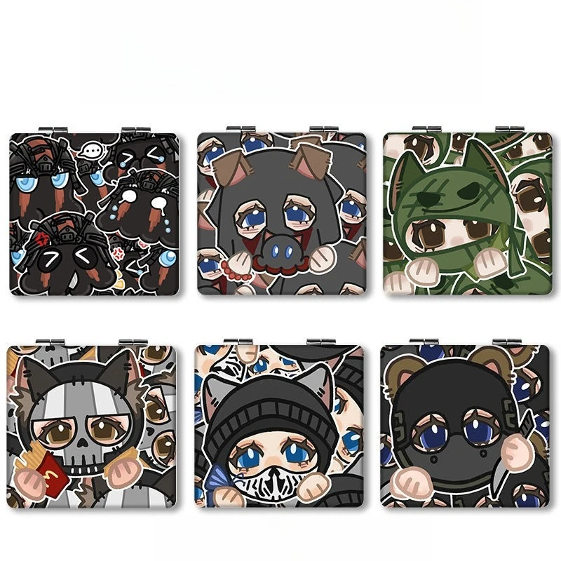 Game Call of Duty Series Folding Makeup Mirror Cartoon Kawaii Character Creativity Double-sided Printing Portable Mini Mirror - view 2