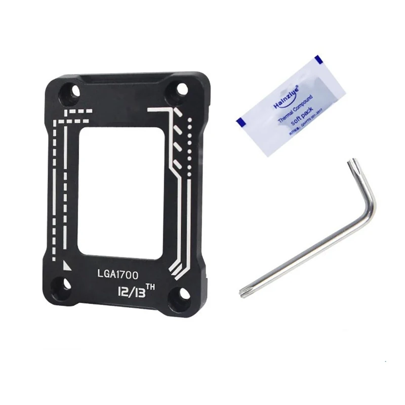 Coolcirc Aluminum Alloy Frame CPU Bending Correction Fixing Buckle Backplane Bracket For LGA1700 Intel12th 13th LGA1700 Buckle